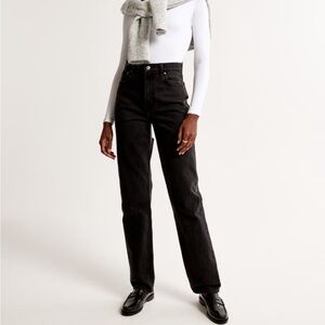Abercrombie black high rise jeans